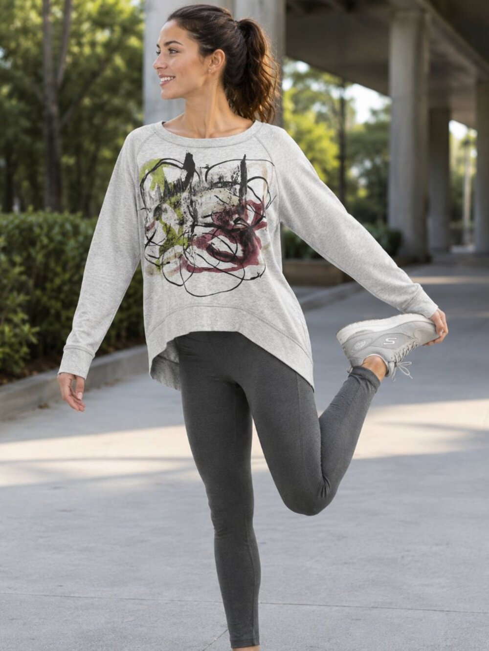 Proenza Schouler x Neiman Marcus for Target Gray Graphic Sweatshirt Women’s XL